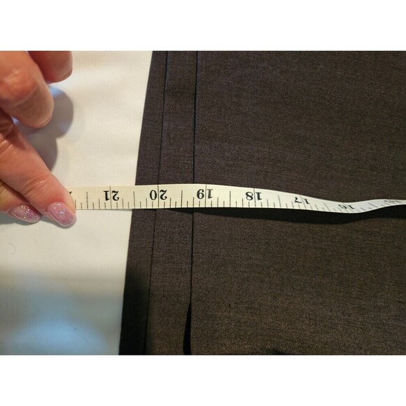 ADRIENNE VITTADINI Dark Gray Overlap Skirt Classic Career Women Sz 4 - Picture 9 of 12